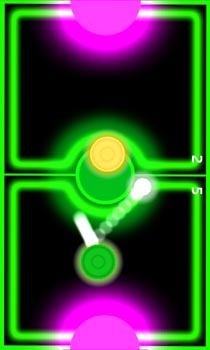 neon air hockey